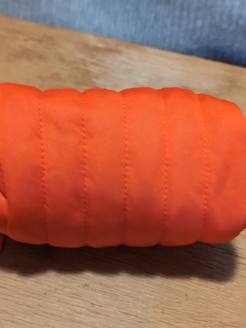Ulta Beauty Bright Orange Quilted Cosmetic Bag